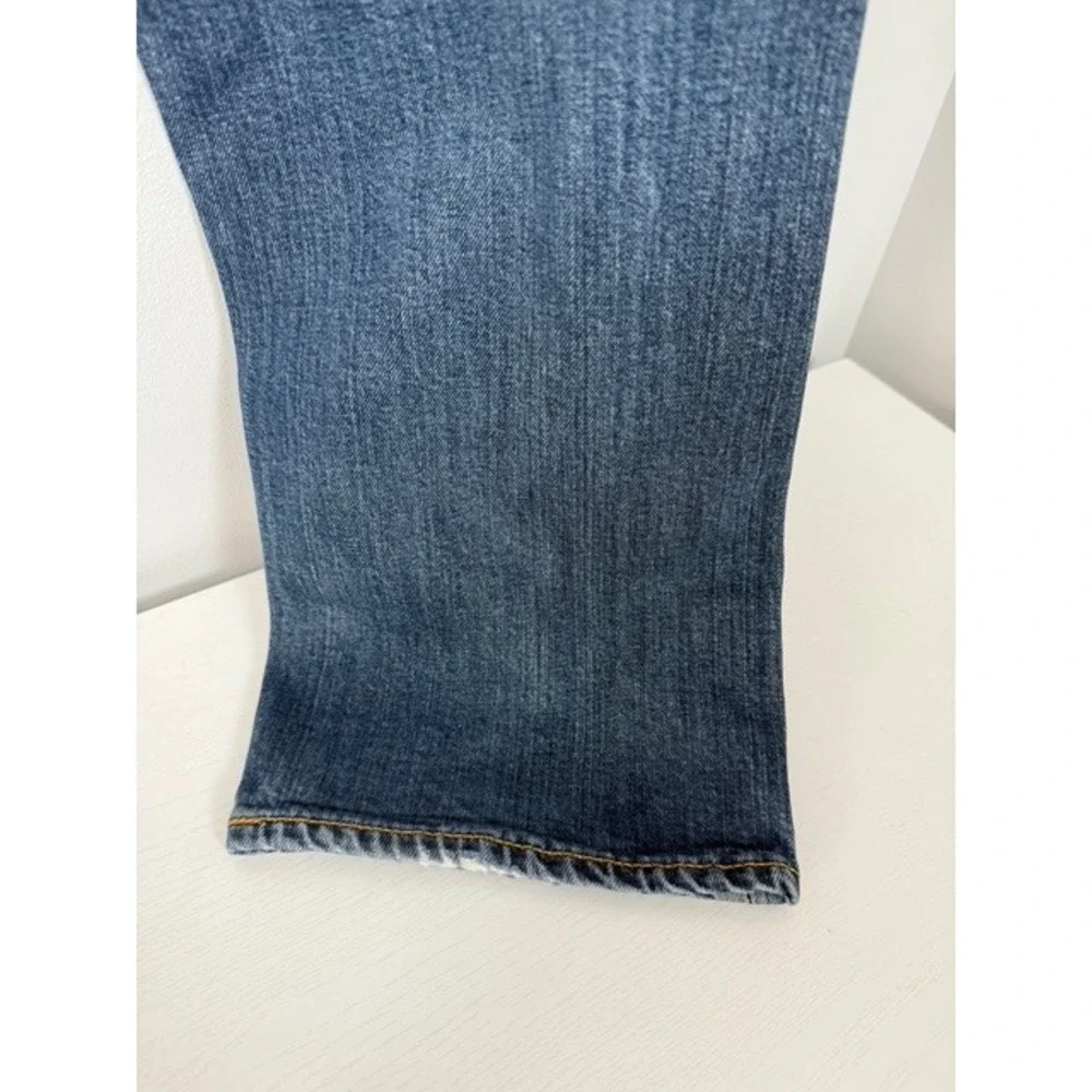 Levi's‎ 505 Mens Jeans Blue Straight Fit Button Fly Distressed Size 32x30